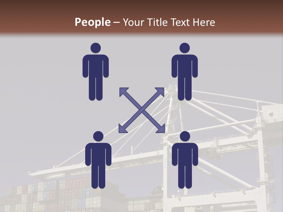 Container Ship Loading/Unloading PowerPoint Template