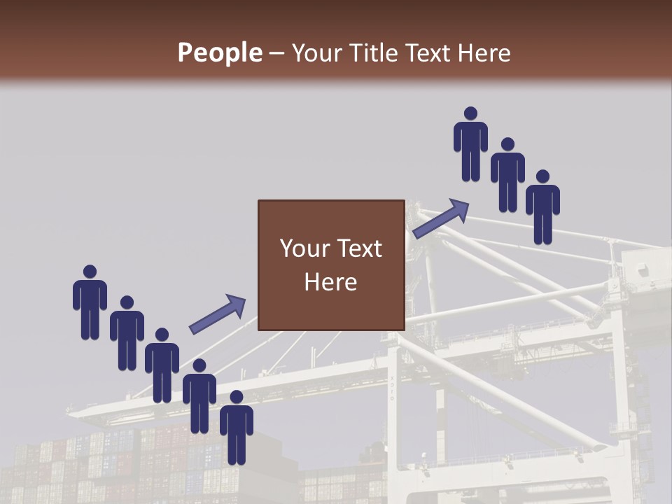 Container Ship Loading/Unloading PowerPoint Template