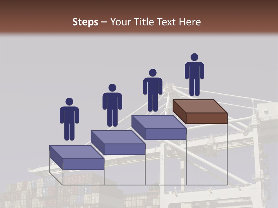 Container Ship Loading/Unloading PowerPoint Template