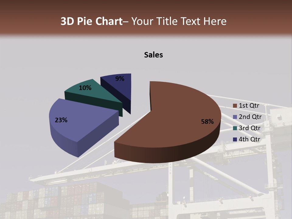 Container Ship Loading/Unloading PowerPoint Template