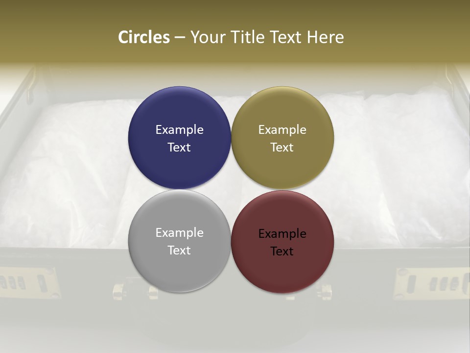 Packets Of Crack Cocaine In A Briefcase PowerPoint Template
