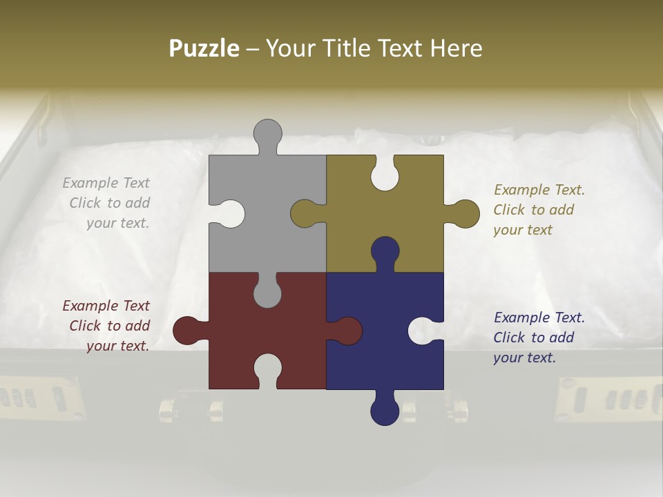 Packets Of Crack Cocaine In A Briefcase PowerPoint Template