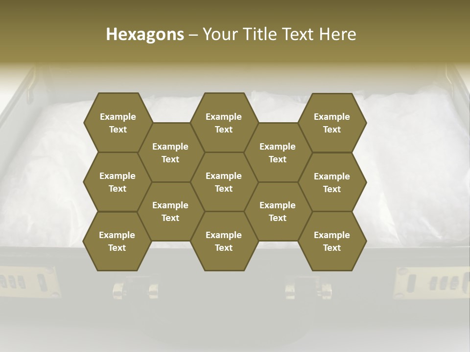 Packets Of Crack Cocaine In A Briefcase PowerPoint Template