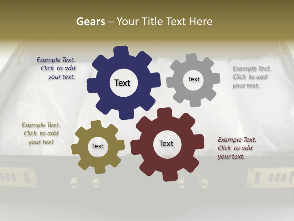 Packets Of Crack Cocaine In A Briefcase PowerPoint Template