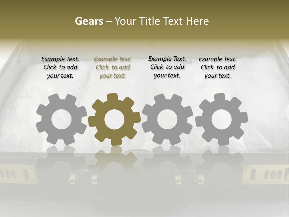 Packets Of Crack Cocaine In A Briefcase PowerPoint Template