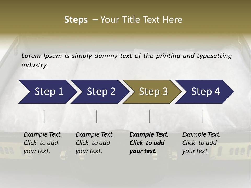Packets Of Crack Cocaine In A Briefcase PowerPoint Template