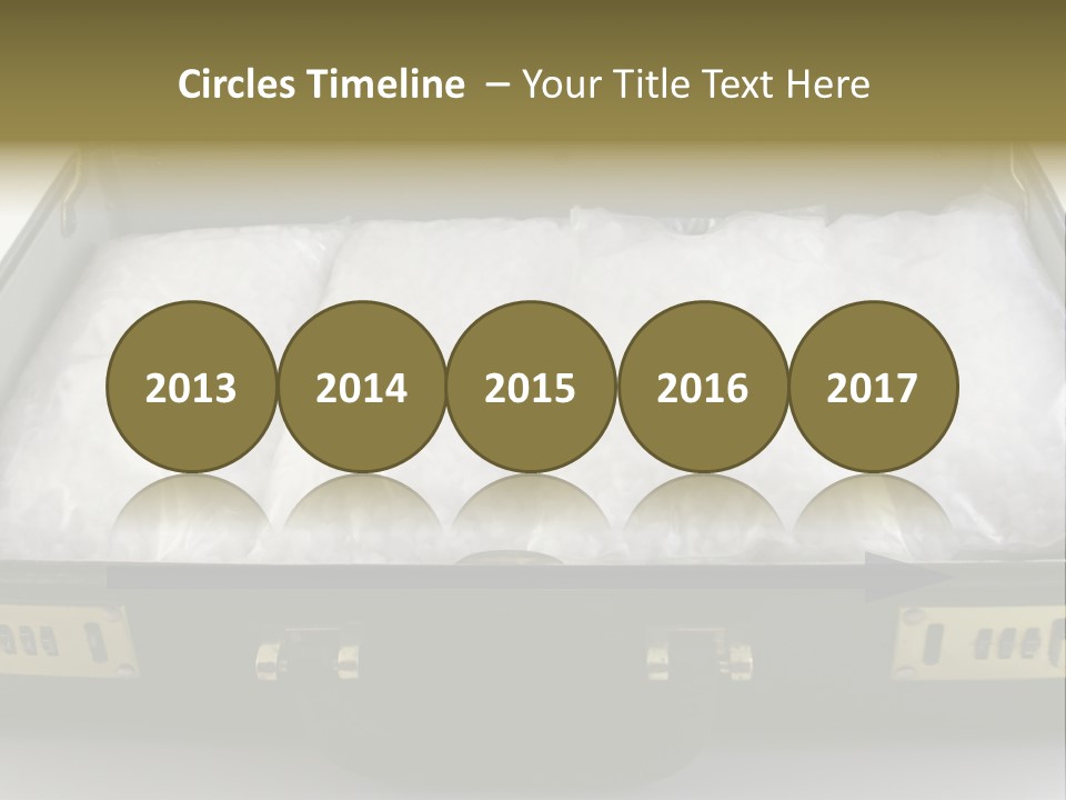 Packets Of Crack Cocaine In A Briefcase PowerPoint Template