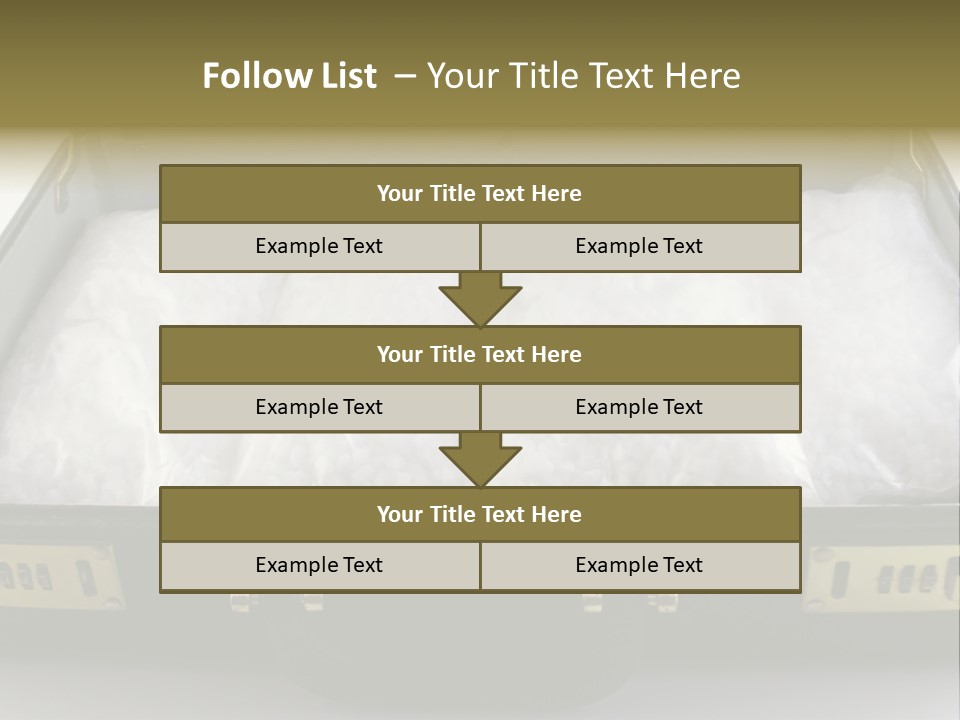 Packets Of Crack Cocaine In A Briefcase PowerPoint Template