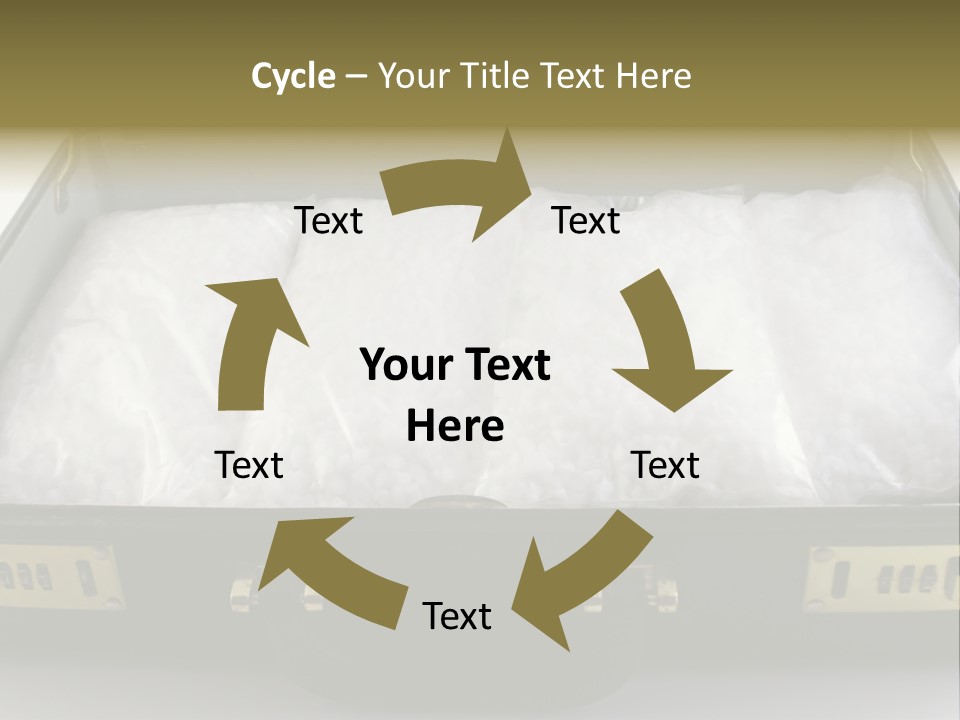 Packets Of Crack Cocaine In A Briefcase PowerPoint Template