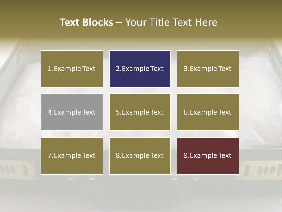 Packets Of Crack Cocaine In A Briefcase PowerPoint Template