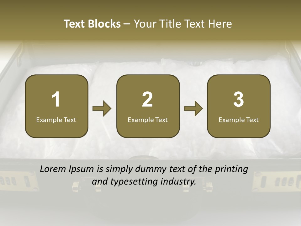 Packets Of Crack Cocaine In A Briefcase PowerPoint Template