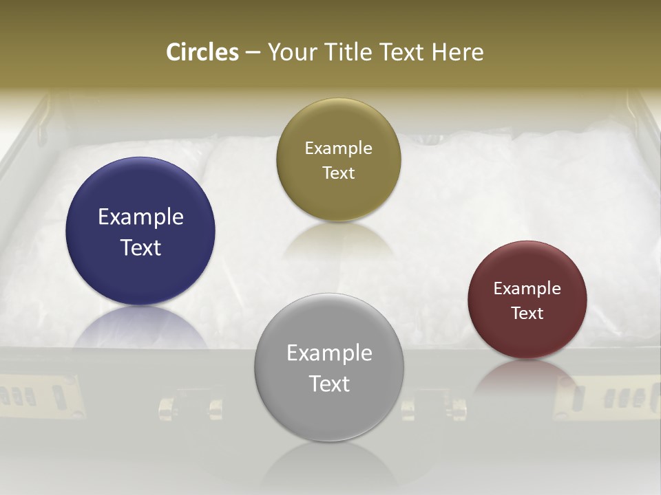 Packets Of Crack Cocaine In A Briefcase PowerPoint Template