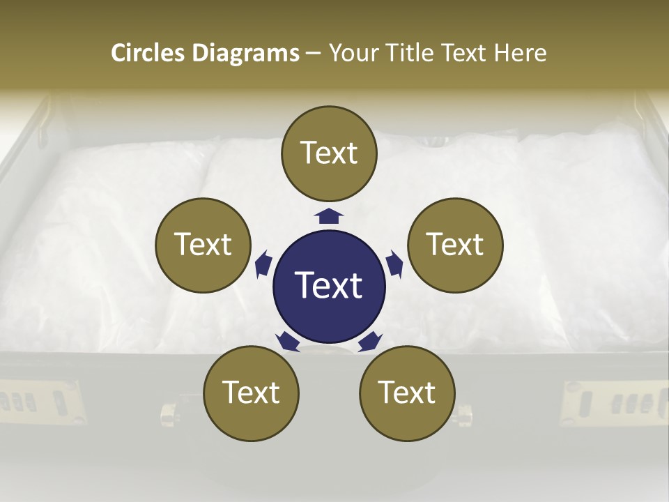 Packets Of Crack Cocaine In A Briefcase PowerPoint Template