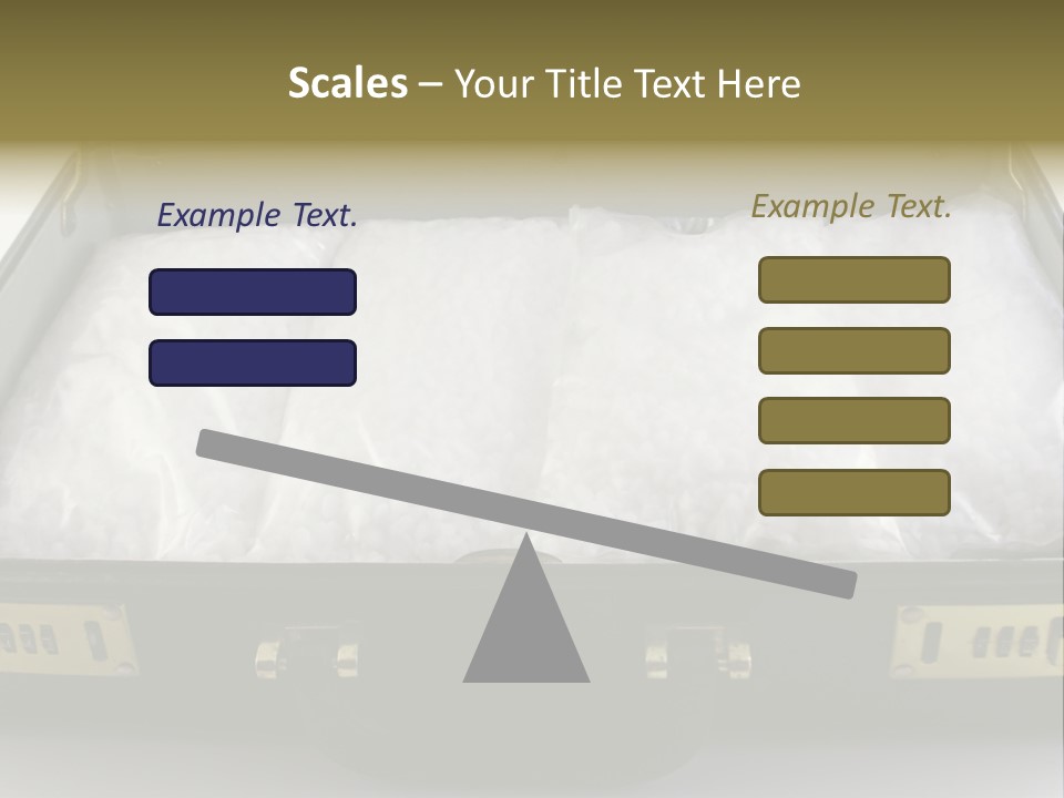 Packets Of Crack Cocaine In A Briefcase PowerPoint Template