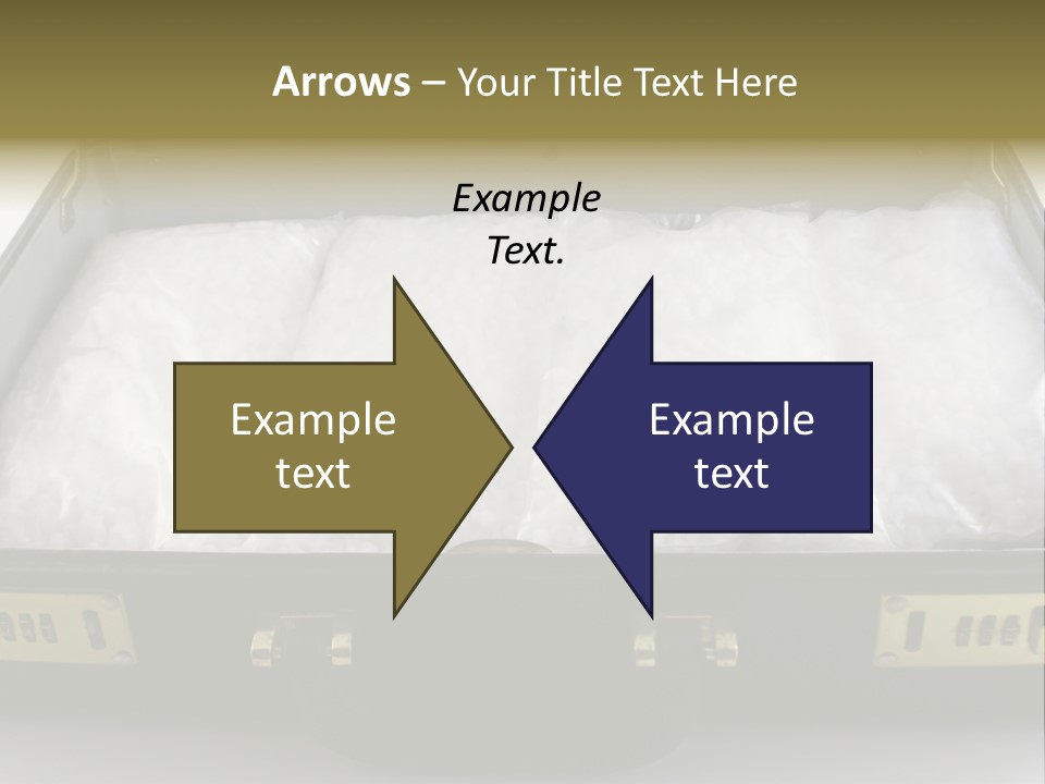 Packets Of Crack Cocaine In A Briefcase PowerPoint Template