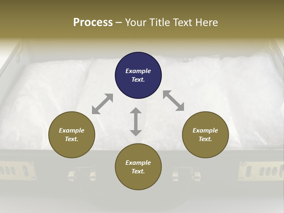 Packets Of Crack Cocaine In A Briefcase PowerPoint Template