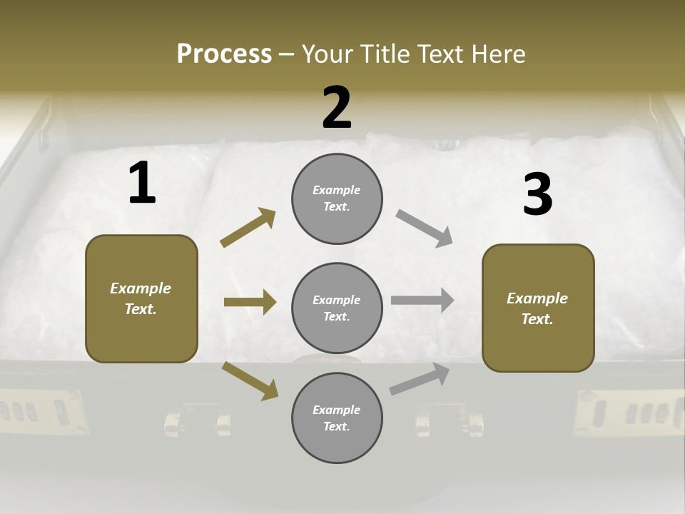 Packets Of Crack Cocaine In A Briefcase PowerPoint Template