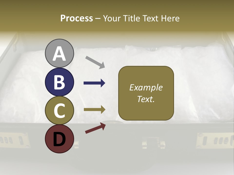Packets Of Crack Cocaine In A Briefcase PowerPoint Template