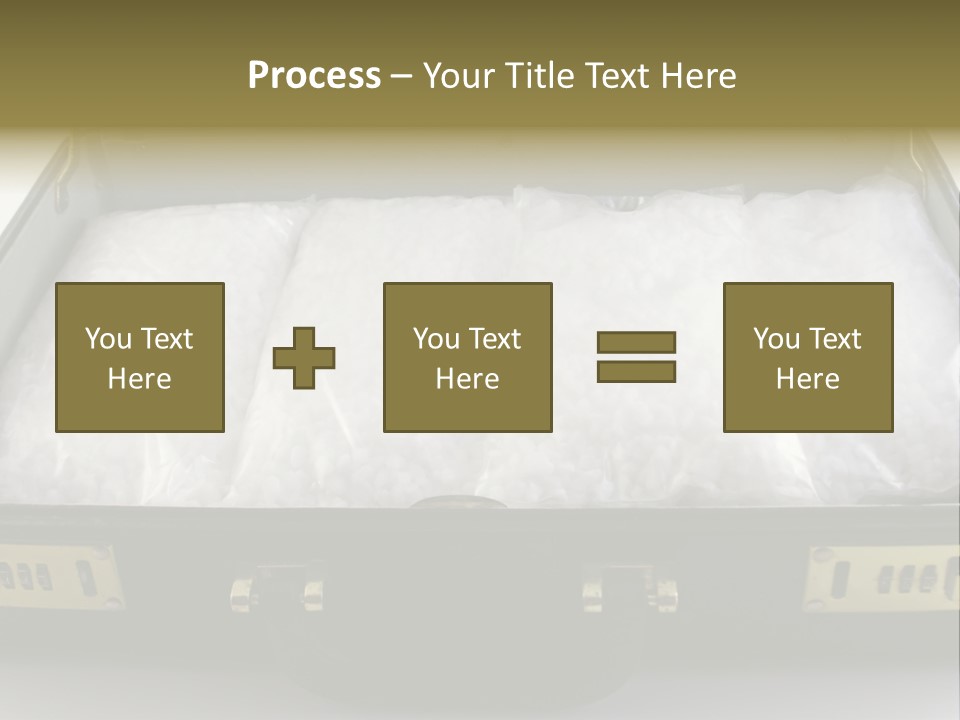 Packets Of Crack Cocaine In A Briefcase PowerPoint Template