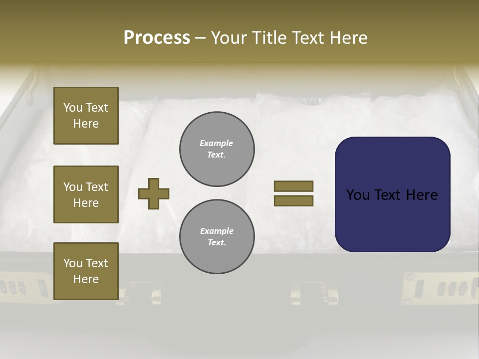 Packets Of Crack Cocaine In A Briefcase PowerPoint Template