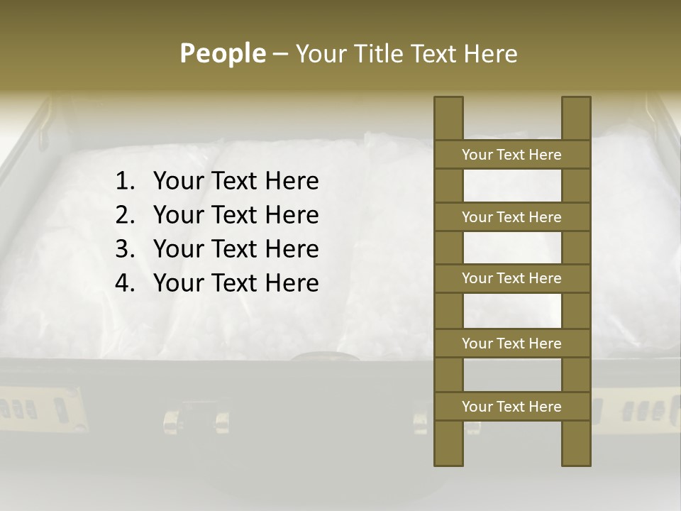 Packets Of Crack Cocaine In A Briefcase PowerPoint Template