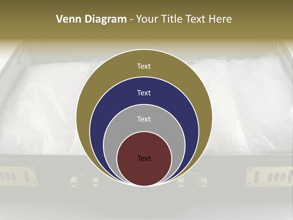 Packets Of Crack Cocaine In A Briefcase PowerPoint Template