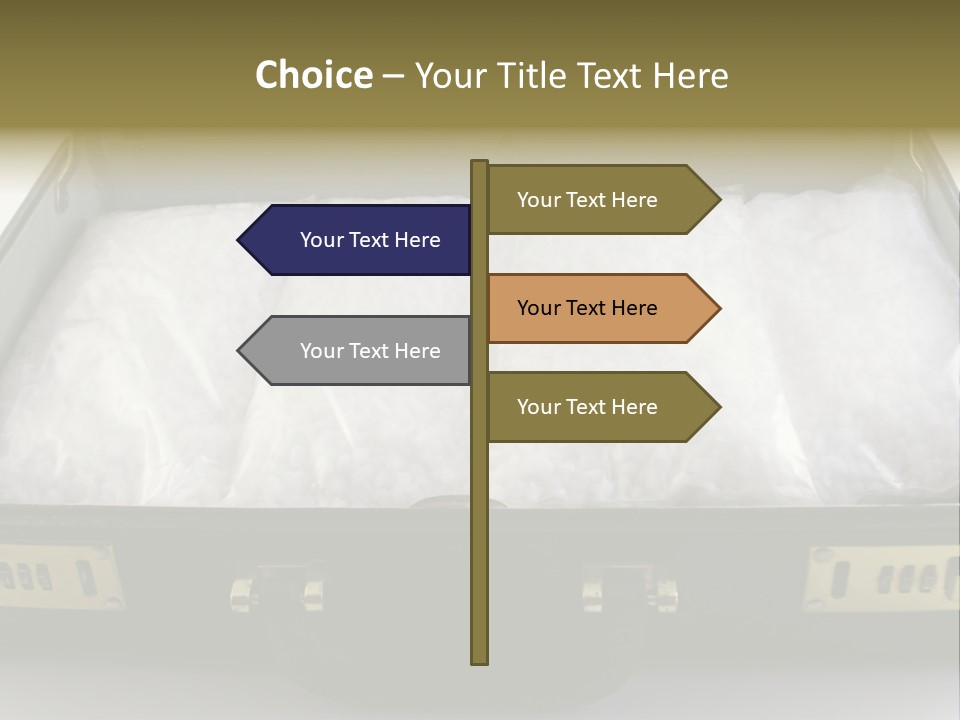 Packets Of Crack Cocaine In A Briefcase PowerPoint Template