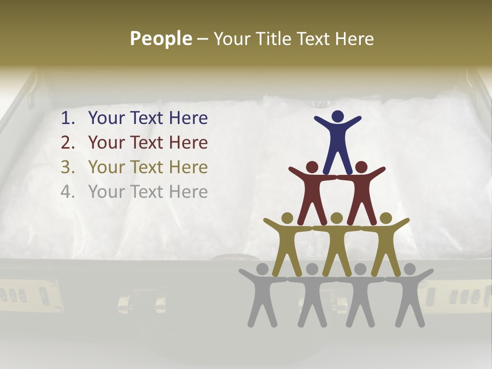 Packets Of Crack Cocaine In A Briefcase PowerPoint Template