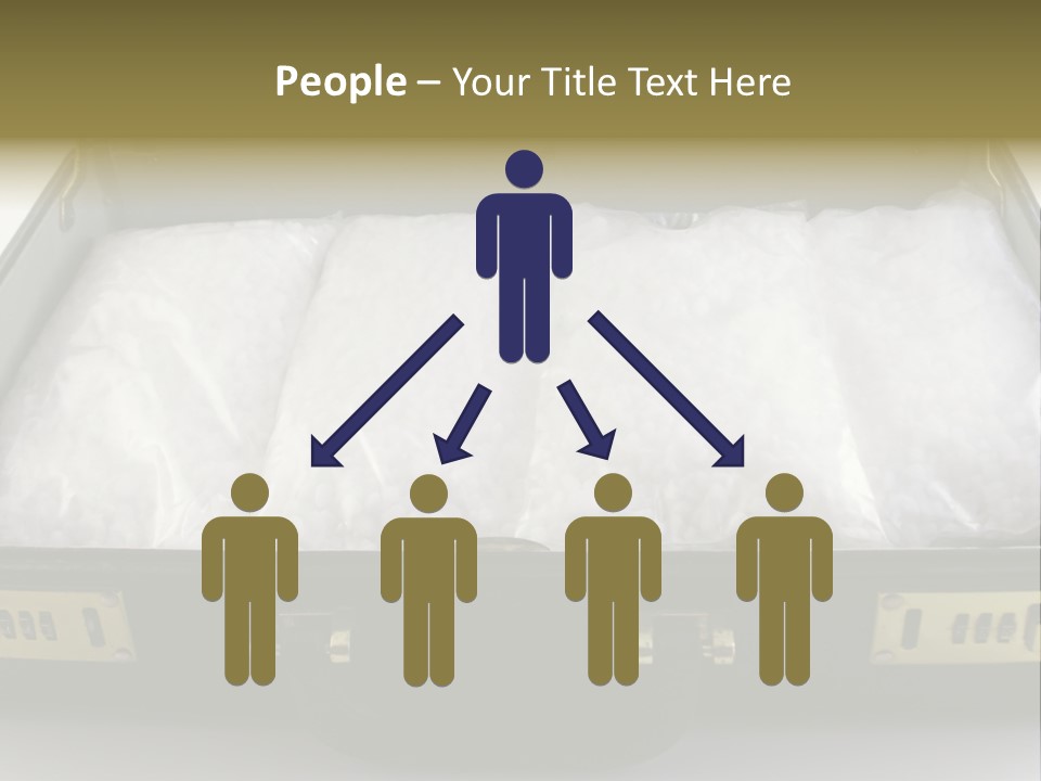Packets Of Crack Cocaine In A Briefcase PowerPoint Template