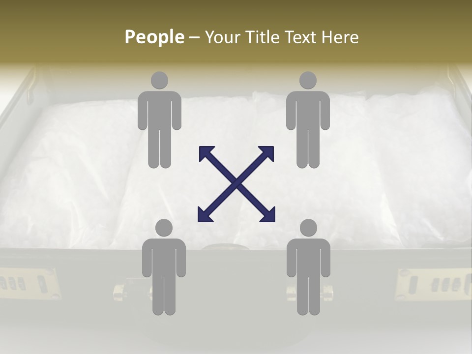 Packets Of Crack Cocaine In A Briefcase PowerPoint Template