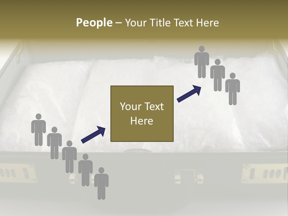 Packets Of Crack Cocaine In A Briefcase PowerPoint Template