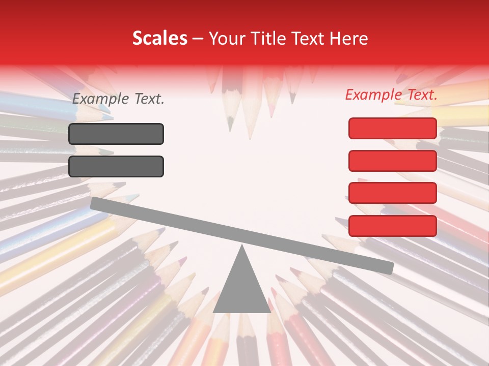 Colored Pencils In A Heart Shape PowerPoint Template