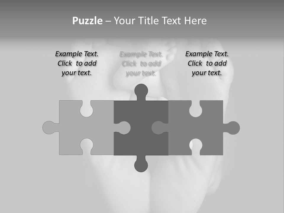 Dads And Baby Feet PowerPoint Template