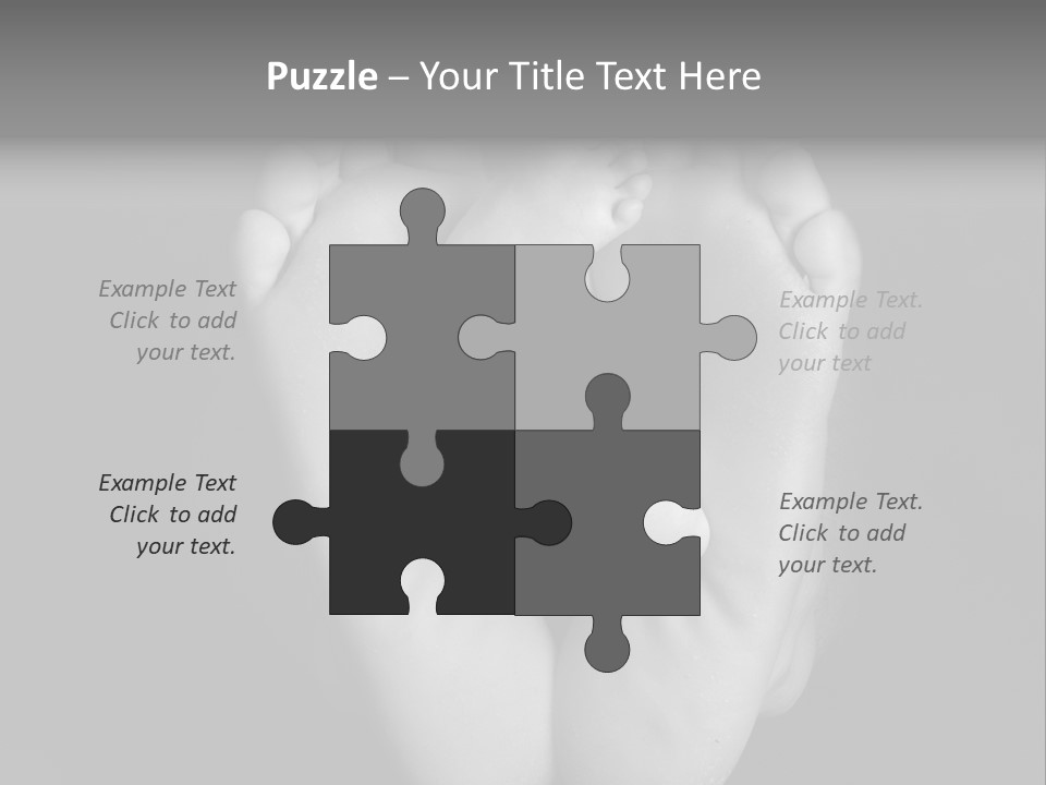 Dads And Baby Feet PowerPoint Template