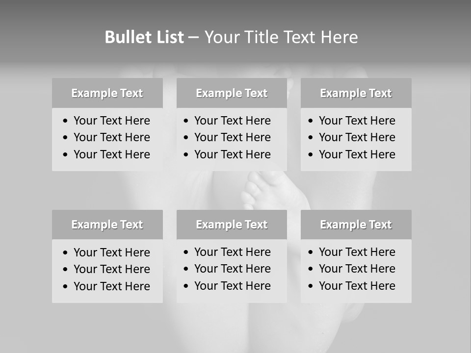 Dads And Baby Feet PowerPoint Template