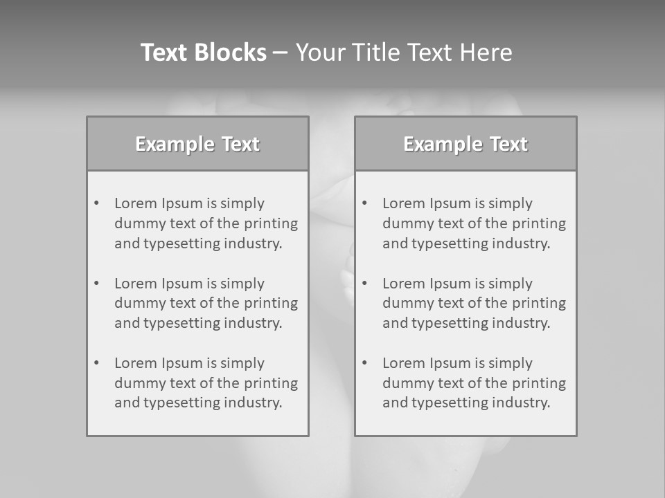 Dads And Baby Feet PowerPoint Template