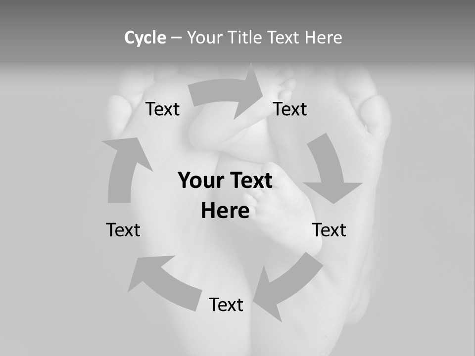 Dads And Baby Feet PowerPoint Template