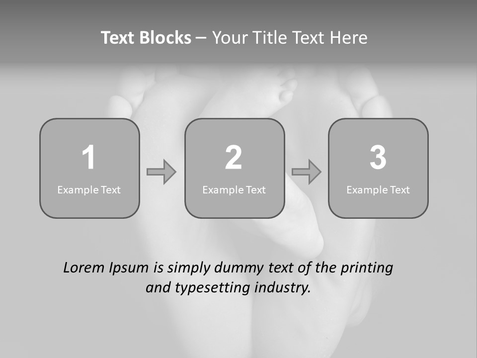 Dads And Baby Feet PowerPoint Template