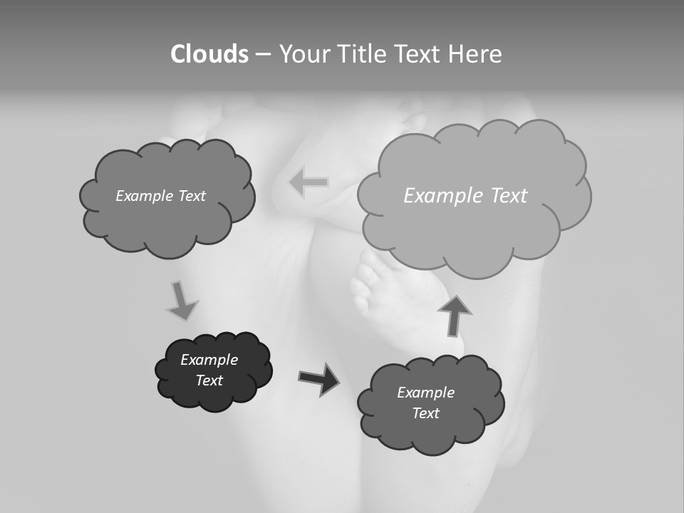 Dads And Baby Feet PowerPoint Template