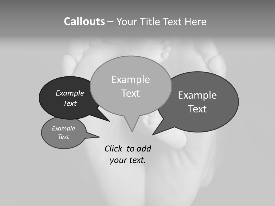 Dads And Baby Feet PowerPoint Template