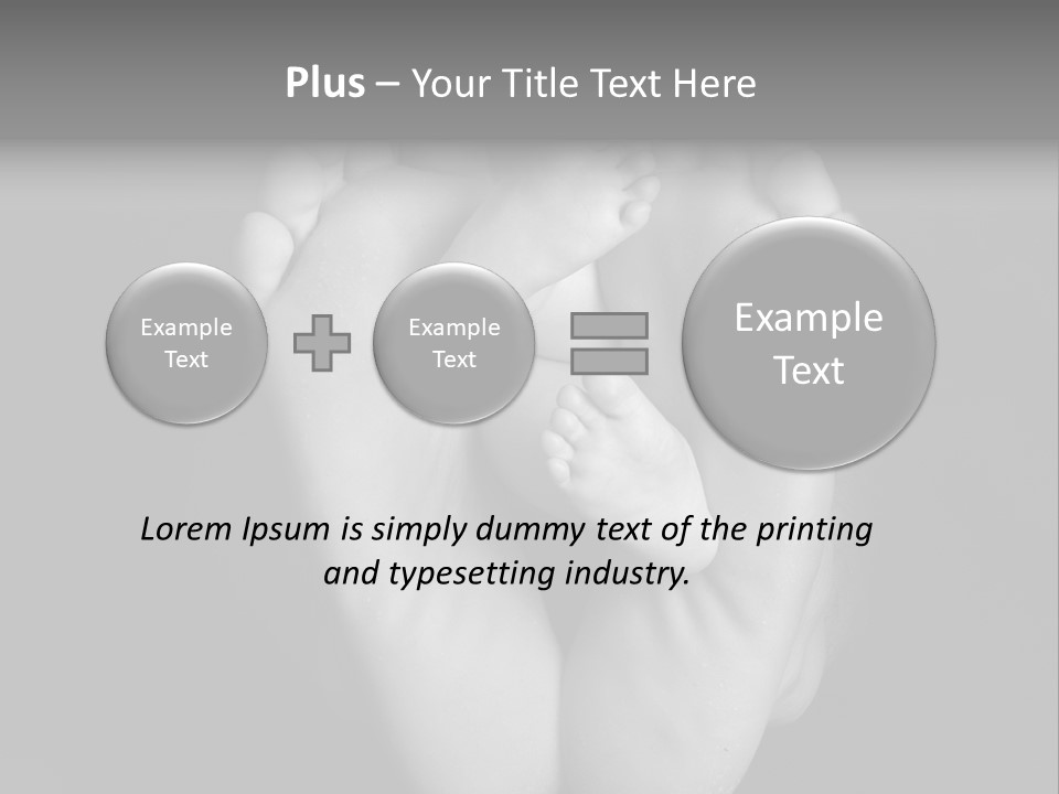 Dads And Baby Feet PowerPoint Template