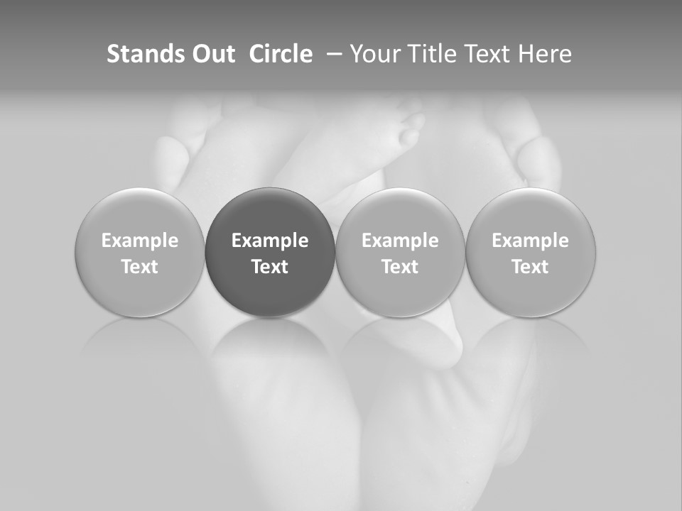 Dads And Baby Feet PowerPoint Template