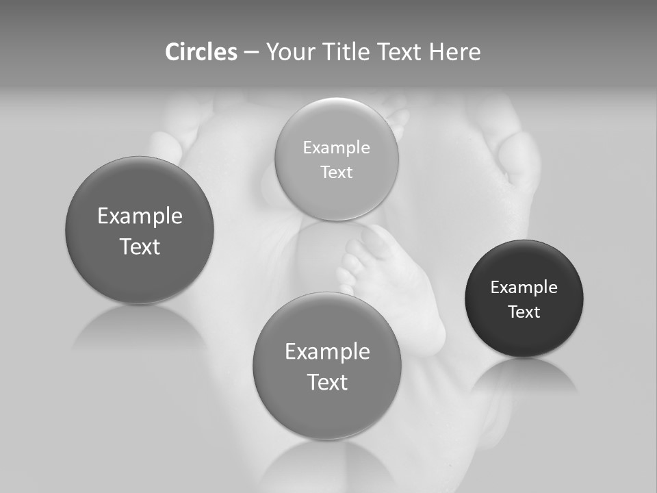 Dads And Baby Feet PowerPoint Template