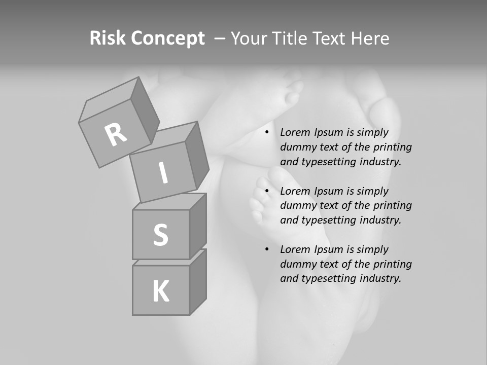 Dads And Baby Feet PowerPoint Template