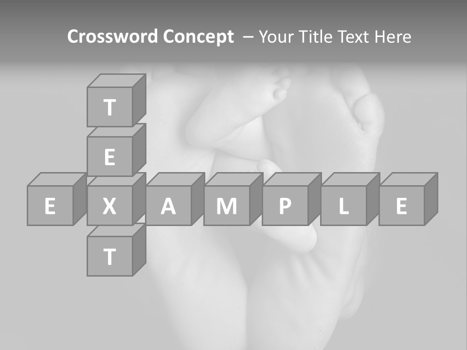 Dads And Baby Feet PowerPoint Template