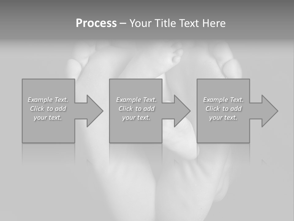Dads And Baby Feet PowerPoint Template