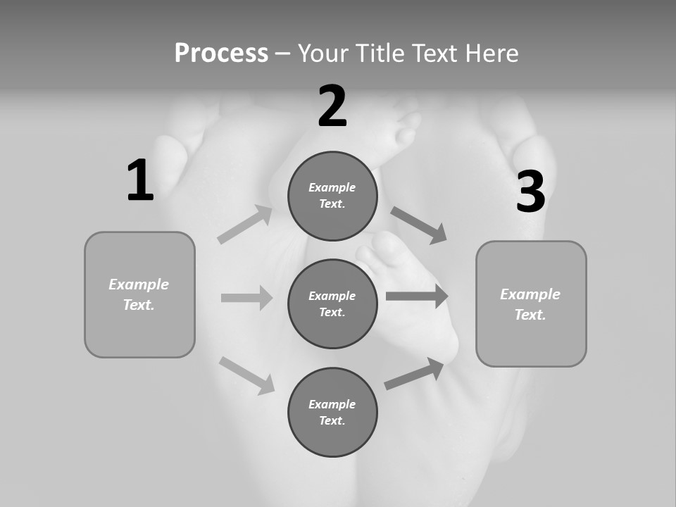Dads And Baby Feet PowerPoint Template