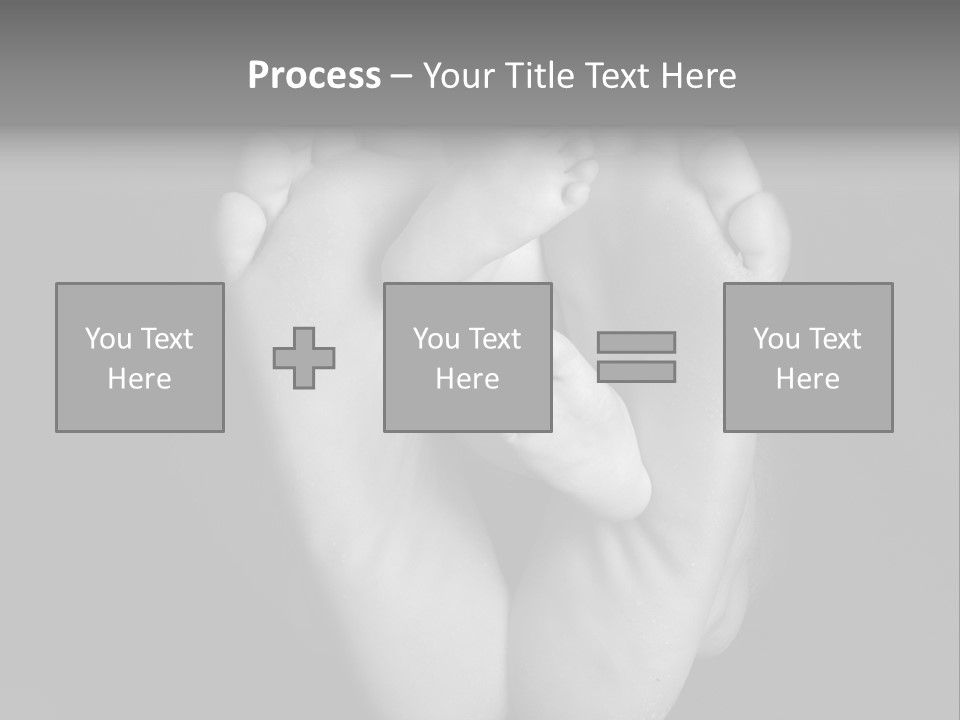 Dads And Baby Feet PowerPoint Template