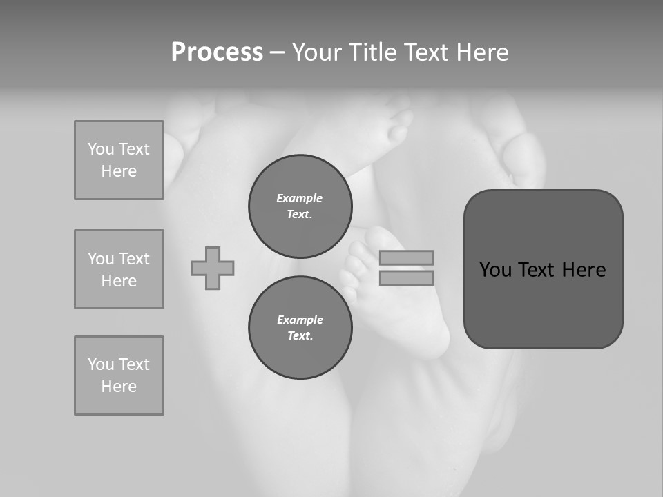 Dads And Baby Feet PowerPoint Template