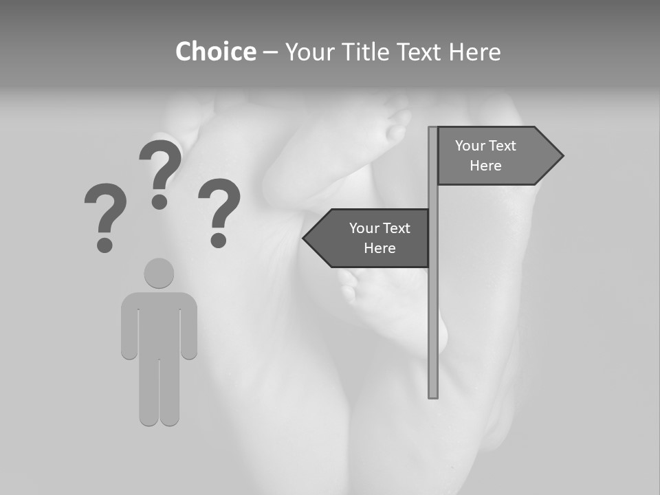 Dads And Baby Feet PowerPoint Template